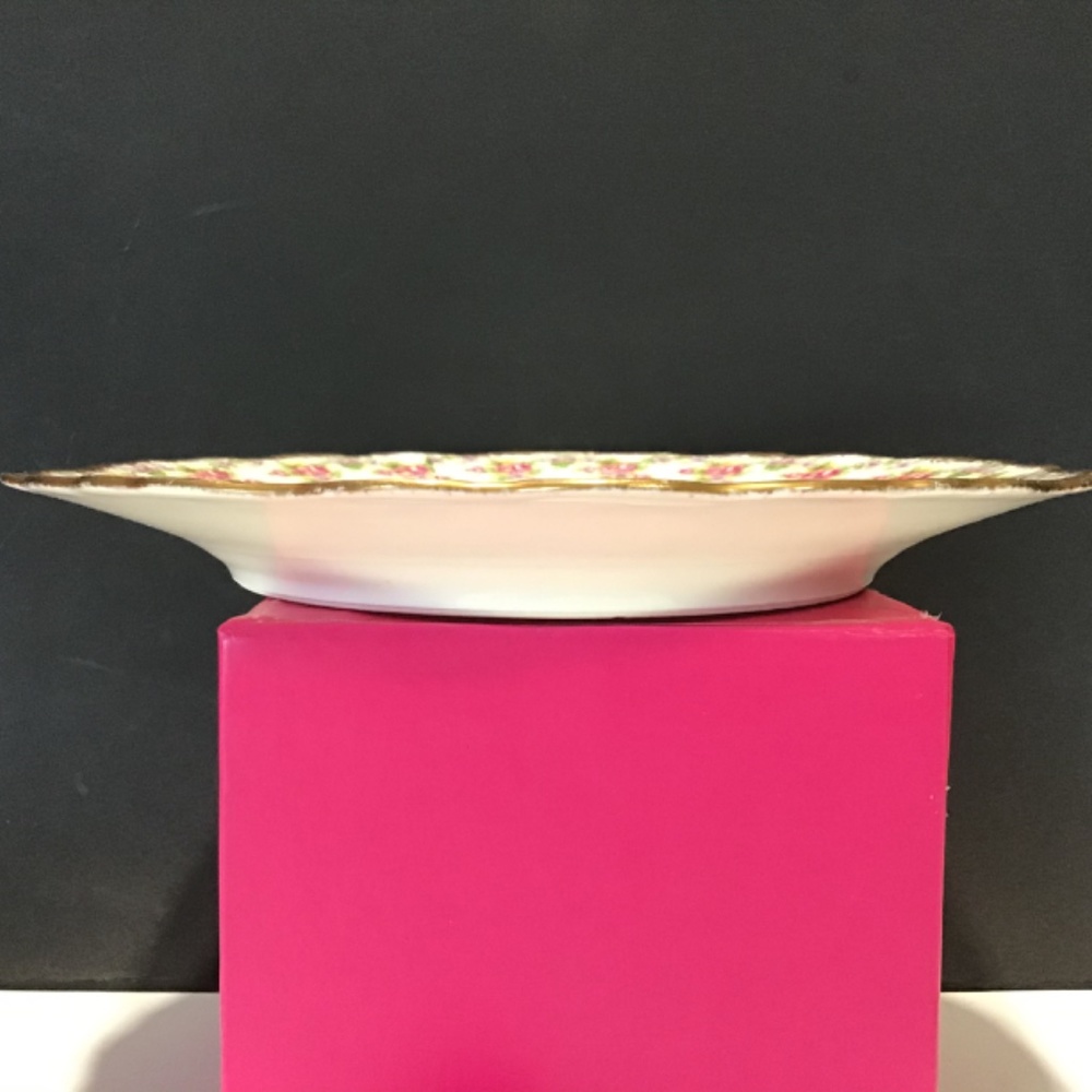 Limoges Pink Roses Plate - Picture 5 of 8